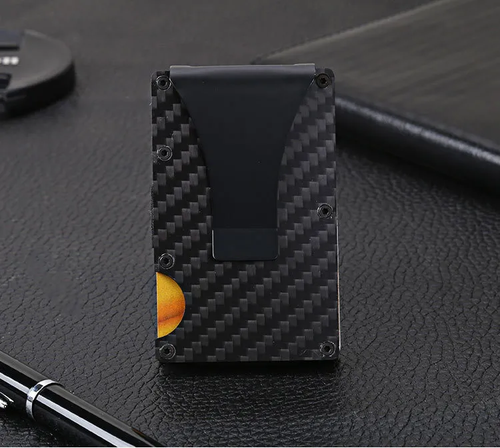 RFID Wallet Carbon Fiber Black
