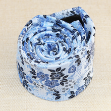 Load image into Gallery viewer, Blue Floral Tie