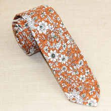 Load image into Gallery viewer, Orange Floral Tie