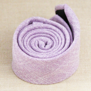 Purple Linen Tie