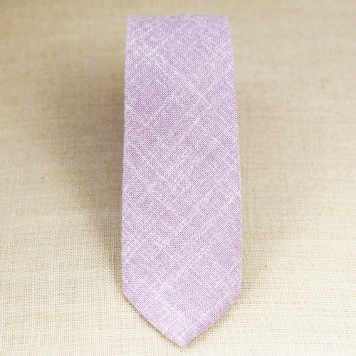 Purple Linen Tie