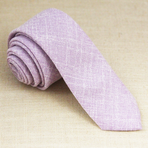 Purple Linen Tie