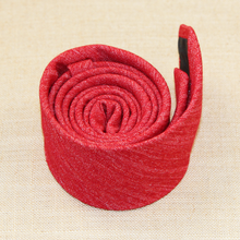 Load image into Gallery viewer, Red Linen Tie