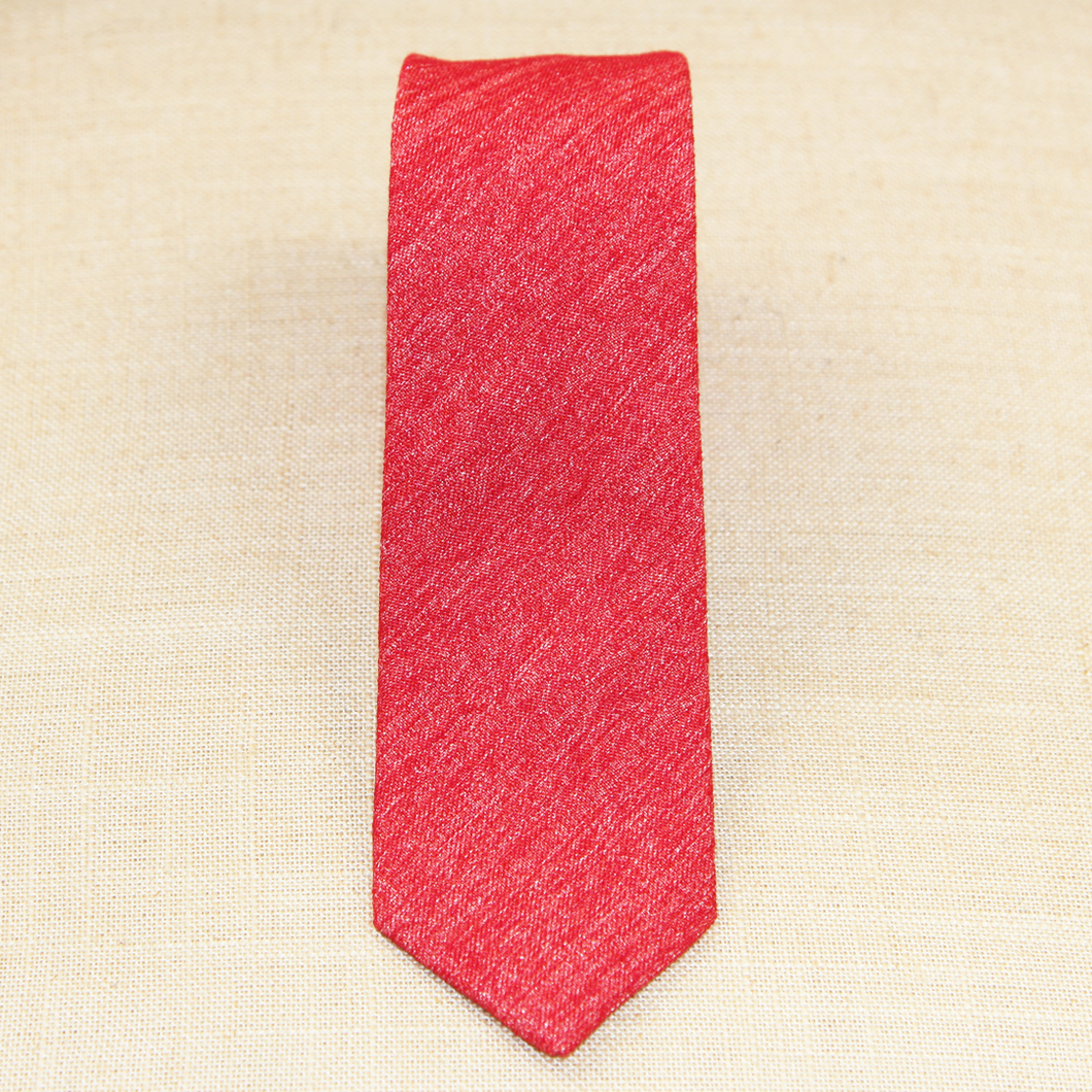 Red Linen Tie