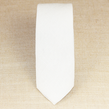 Load image into Gallery viewer, White Linen Tie